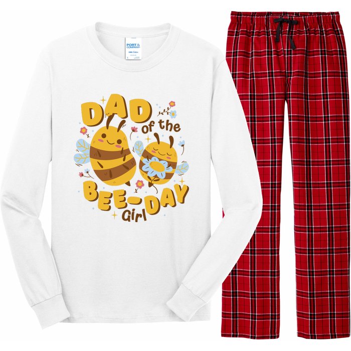 Dad Of The Bee Day Girl Birthday Long Sleeve Pajama Set