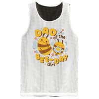 Dad Of The Bee Day Girl Birthday Mesh Reversible Basketball Jersey Tank