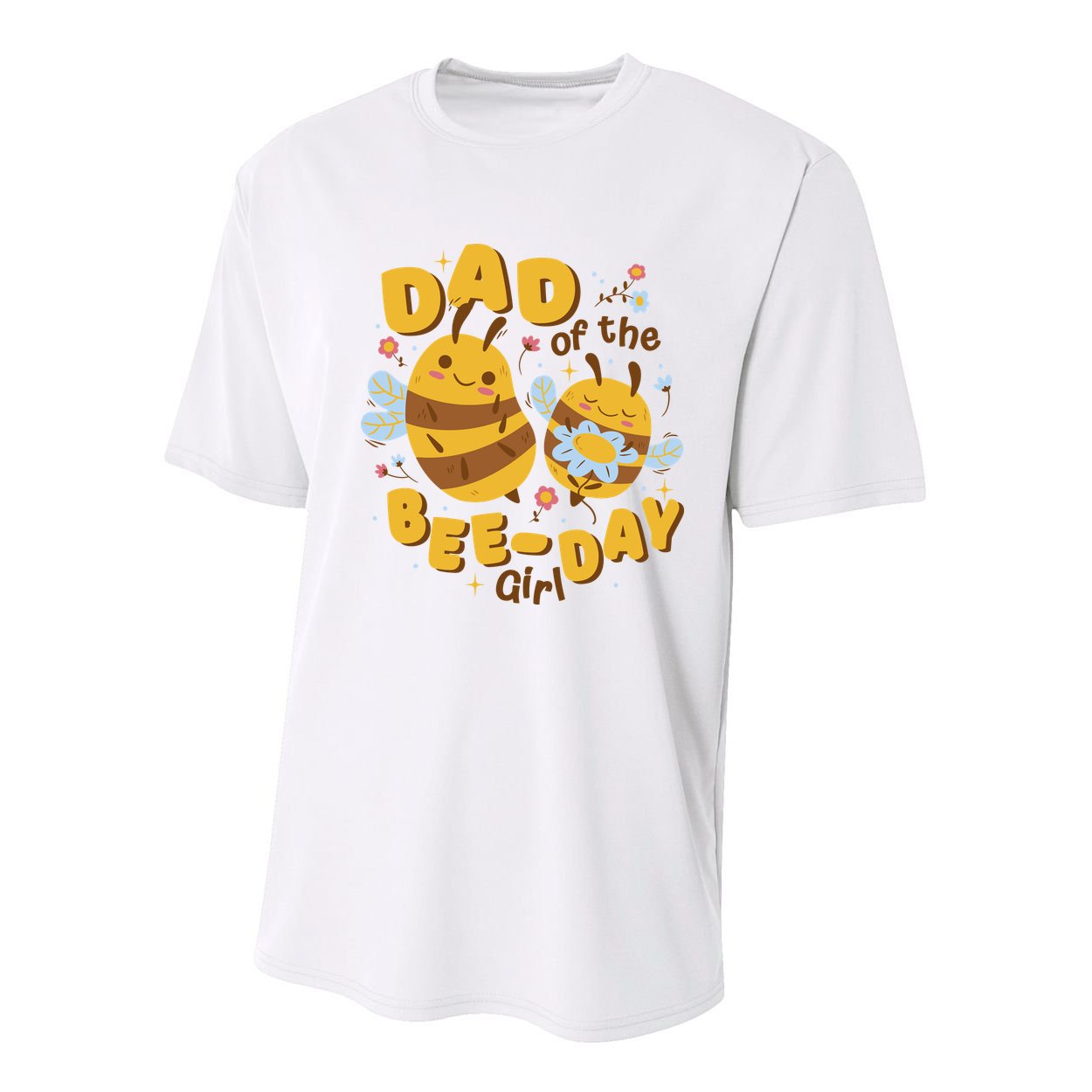 Dad Of The Bee Day Girl Birthday Youth Performance Sprint T-Shirt