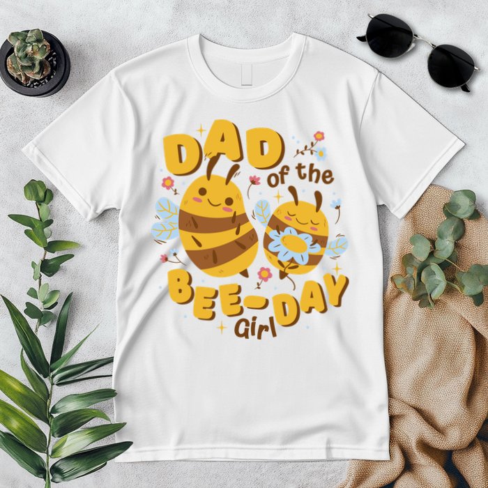 Dad Of The Bee Day Girl Birthday Premium T-Shirt