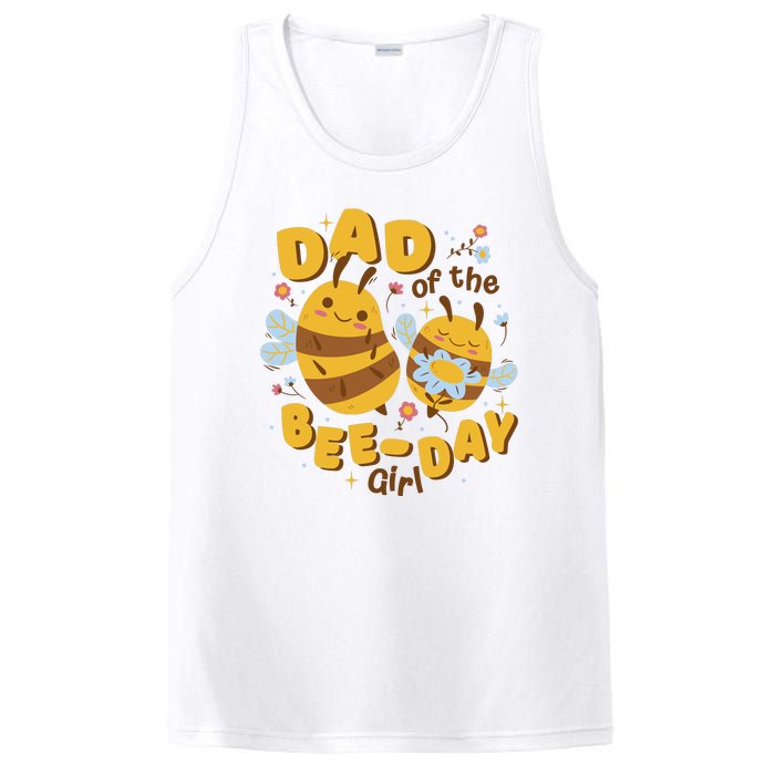 Dad Of The Bee Day Girl Birthday PosiCharge Competitor Tank