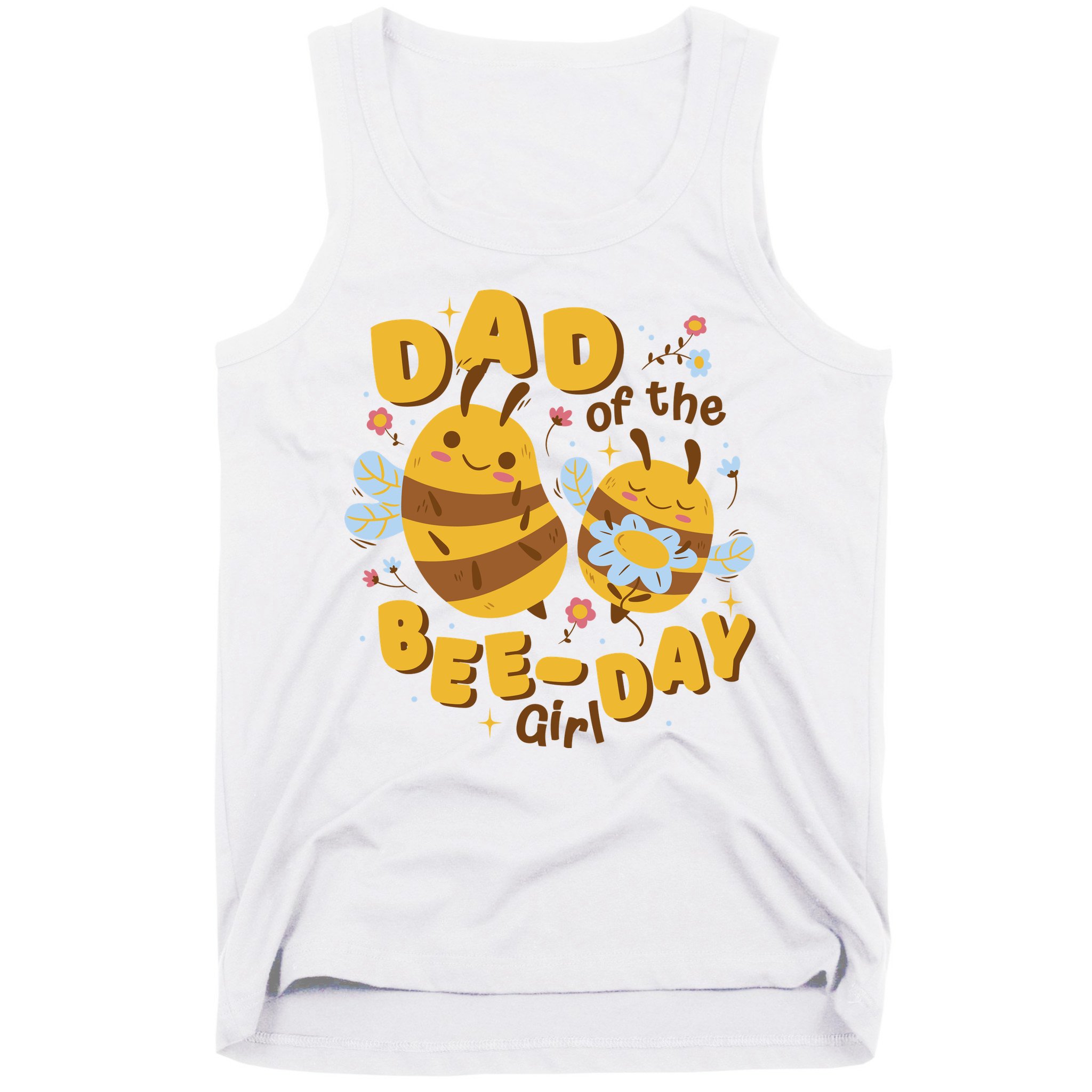 Dad Of The Bee Day Girl Birthday Tank Top