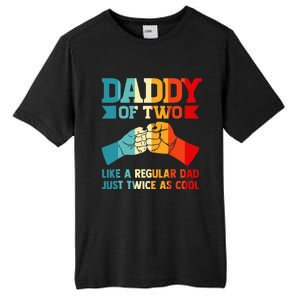 Dadd Of Two Like A Regular Dad Just Twice As Cool Son Tall Fusion ChromaSoft Performance T-Shirt