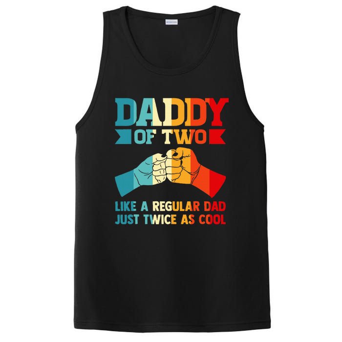 Dadd Of Two Like A Regular Dad Just Twice As Cool Son PosiCharge Competitor Tank