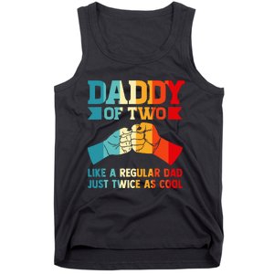 Dadd Of Two Like A Regular Dad Just Twice As Cool Son Tank Top