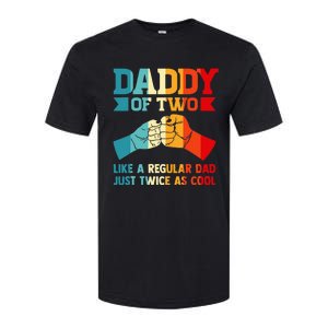 Dadd Of Two Like A Regular Dad Just Twice As Cool Son Softstyle CVC T-Shirt