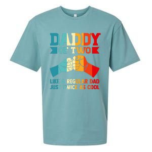 Dadd Of Two Like A Regular Dad Just Twice As Cool Son Sueded Cloud Jersey T-Shirt