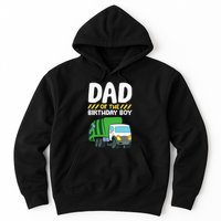 Dad Of The Birthday Boy Garbage Truck Hoodie