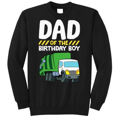 Dad Of The Birthday Boy Garbage Truck Sweatshirt