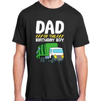 Dad Of The Birthday Boy Garbage Truck Adult ChromaSoft Performance T-Shirt