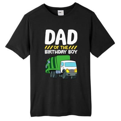 Dad Of The Birthday Boy Garbage Truck Tall Fusion ChromaSoft Performance T-Shirt