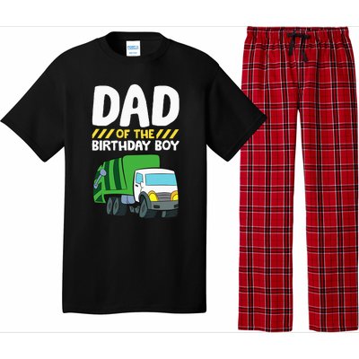 Dad Of The Birthday Boy Garbage Truck Pajama Set