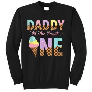 Daddy Of The Sweet One Ice Cream 1st First Birthday Family Sweatshirt