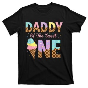 Daddy Of The Sweet One Ice Cream 1st First Birthday Family T-Shirt