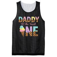 Daddy Of The Sweet One Ice Cream 1st First Birthday Family Mesh Reversible Basketball Jersey Tank