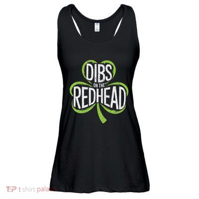 Dibs On The Redhead Funny St PatrickS Day Ladies Essential Flowy Tank