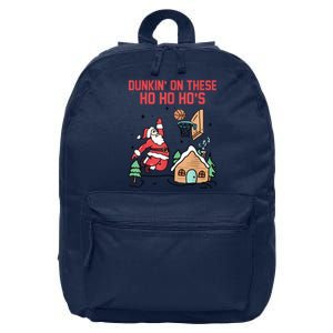 Dunkin On These Ho Ho HoS Christmas Quote 16 in Basic Backpack