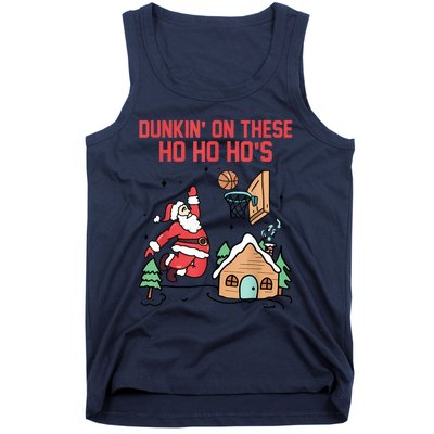 Dunkin On These Ho Ho HoS Christmas Quote Tank Top