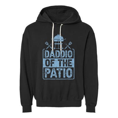 Daddio Of The Patio Grilling BBQ Dad Garment-Dyed Fleece Hoodie