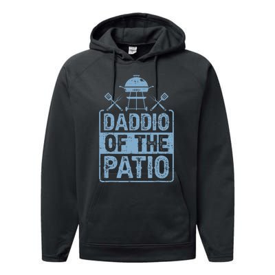 Daddio Of The Patio Grilling BBQ Dad Performance Fleece Hoodie