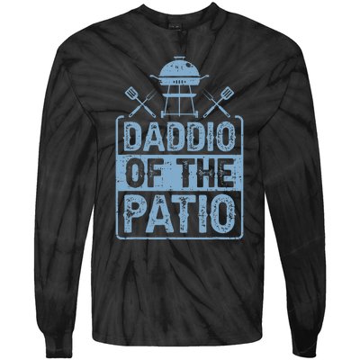 Daddio Of The Patio Grilling BBQ Dad Tie-Dye Long Sleeve Shirt