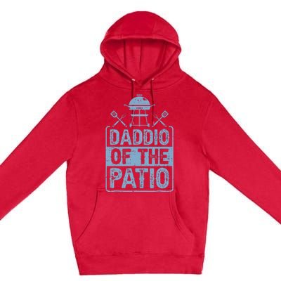 Daddio Of The Patio Grilling BBQ Dad Premium Pullover Hoodie