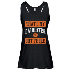 Daughter Out There Basketball Proud Baller Mom Dad Men Women Ladies Essential Flowy Tank