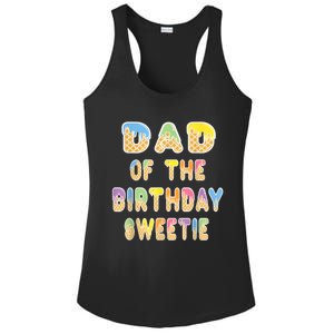 Dad Of The Birthday Sweetie Girl Icecream Themed Party Ladies PosiCharge Competitor Racerback Tank