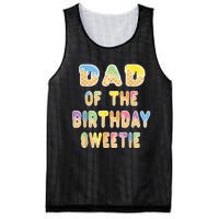 Dad Of The Birthday Sweetie Girl Icecream Themed Party Mesh Reversible Basketball Jersey Tank