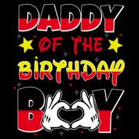 Daddy Of The Birthday Boy Dad Gift Flatbill Hat