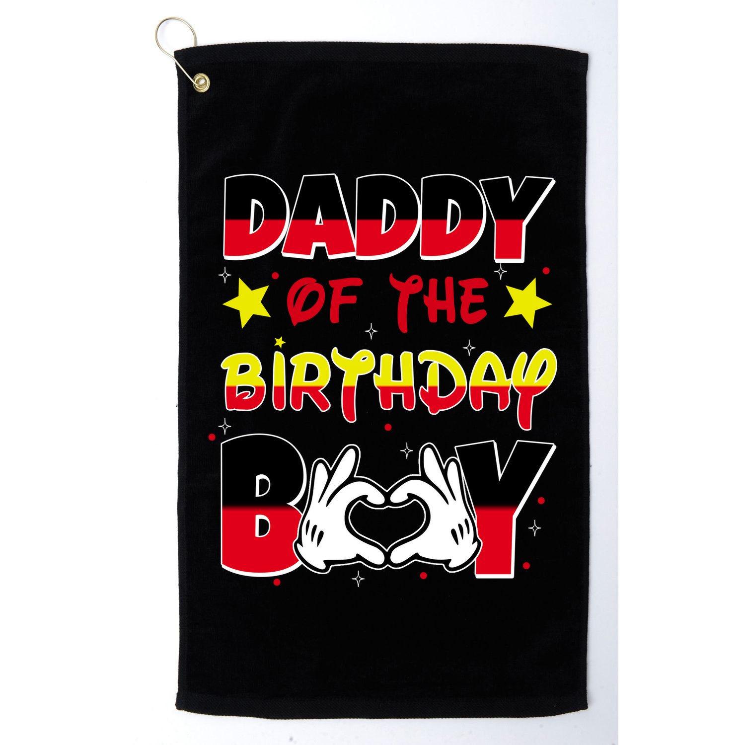 Daddy Of The Birthday Boy Dad Gift Golf Towel