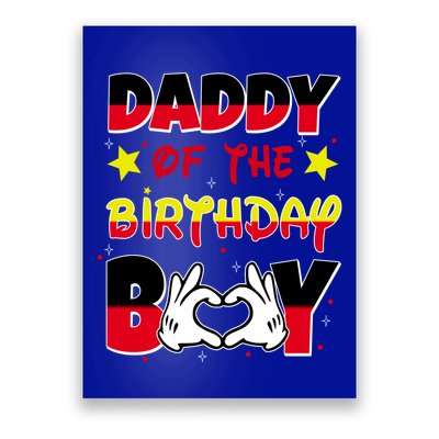 Daddy Of The Birthday Boy Dad Gift Poster
