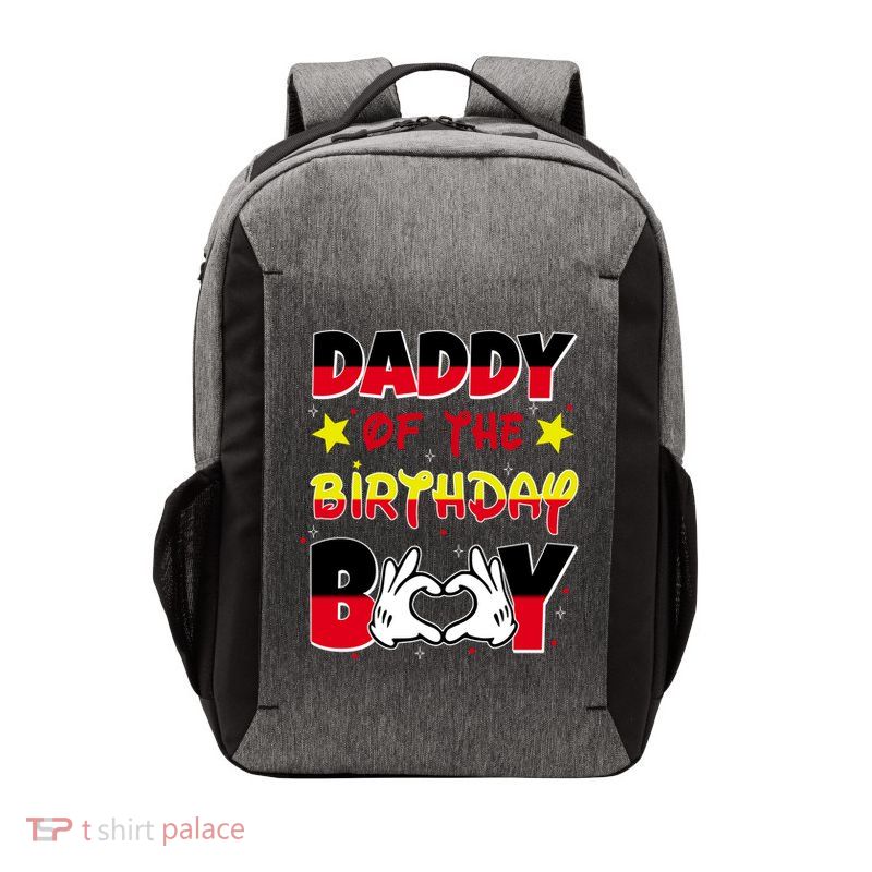 Daddy Of The Birthday Boy Dad Gift Vector Backpack