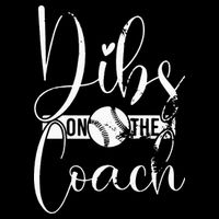 Dibs On The Coach Baseball For Baseball Coach Wife  Impact Tech Backpack