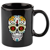 Day of the Dead Celebration Outfit Calavera 11oz C Handle Ceramic Mug