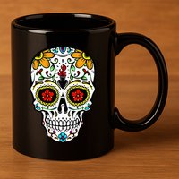 Day of the Dead Celebration Outfit Calavera 11oz C Handle Ceramic Mug