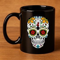 Day of the Dead Celebration Outfit Calavera 11oz C Handle Ceramic Mug