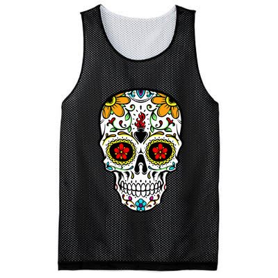 Day of the Dead Celebration Outfit Calavera Mesh Reversible Basketball Jersey Tank