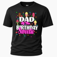 Dad Of The Birthday Sweetie Cooling Performance Crew T-Shirt
