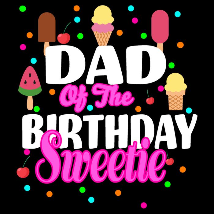 Dad Of The Birthday Sweetie Cooling Performance Crew T-Shirt