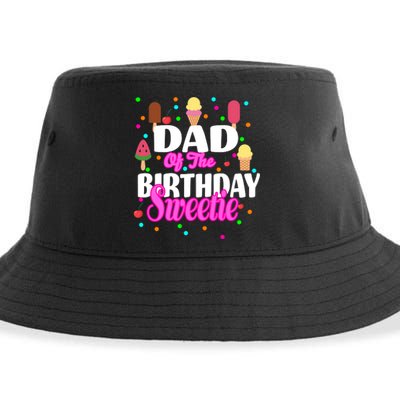 Dad Of The Birthday Sweetie Sustainable Bucket Hat