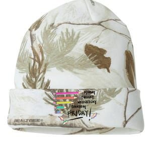 Days Of The Week Teacher Kati Licensed 12" Camo Beanie