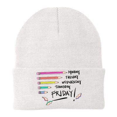 Days Of The Week Teacher Knit Cap Winter Beanie