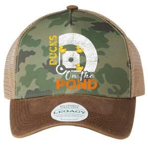 Ducks On The Pond Baseball Field Softball Saying Legacy Tie Dye Trucker Hat