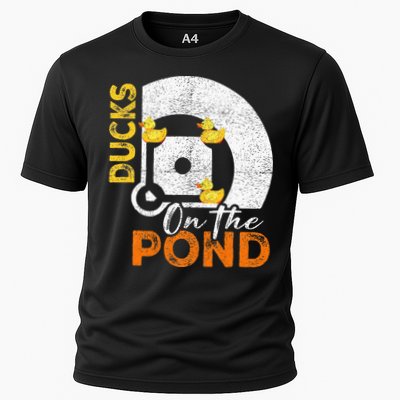 Ducks On The Pond Baseball Field Softball Saying Performance Shirt
