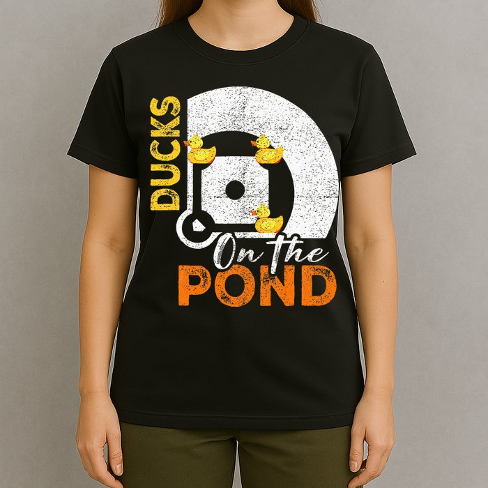 Ducks On The Pond Baseball Field Softball Saying T-Shirt
