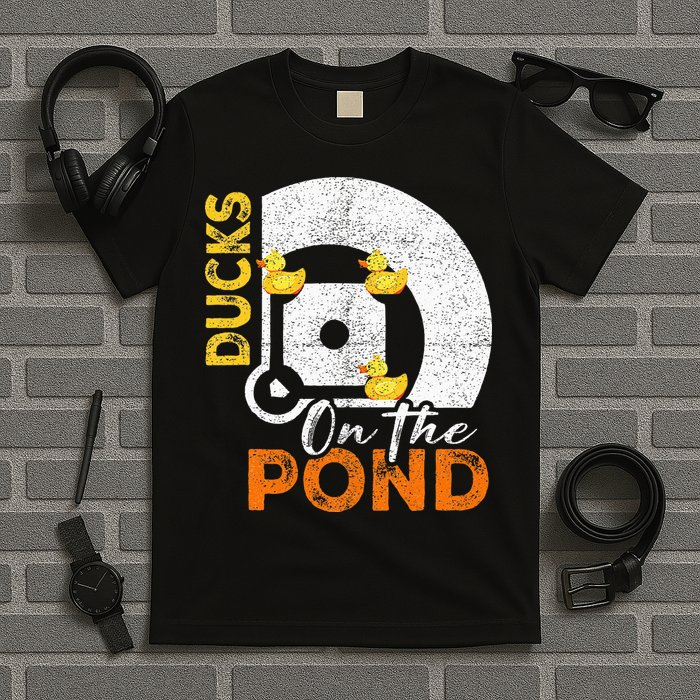 Ducks On The Pond Baseball Field Softball Saying T-Shirt