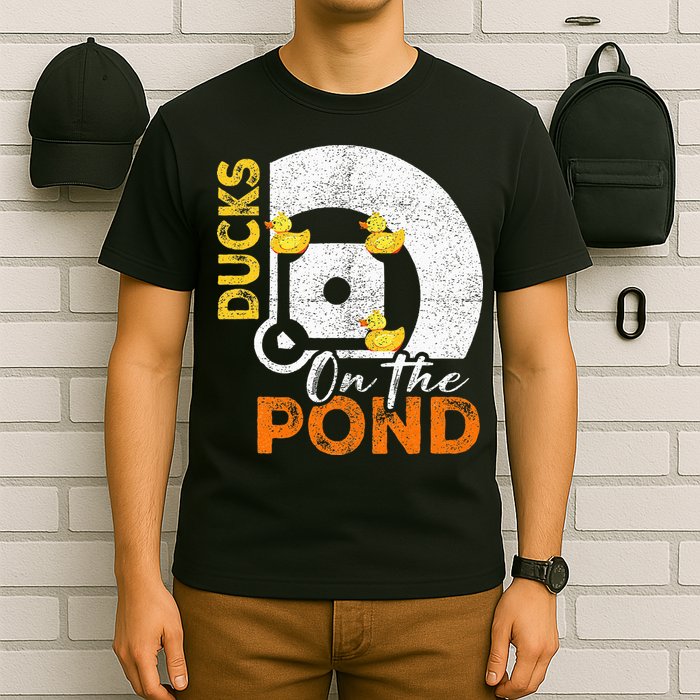 Ducks On The Pond Baseball Field Softball Saying T-Shirt