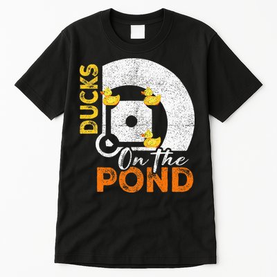 Ducks On The Pond Baseball Field Softball Saying Tall T-Shirt