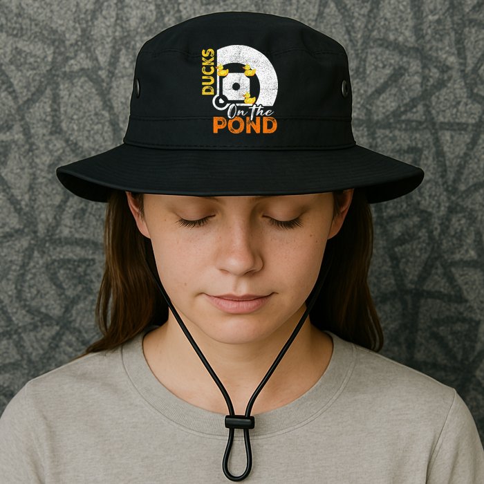 Ducks On The Pond Baseball Field Softball Saying Bucket Hat